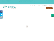 Tablet Screenshot of akzaraspa.com
